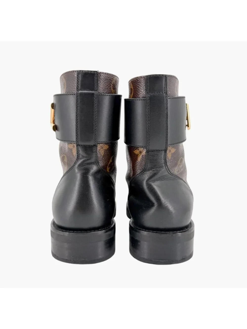 Louis Vuitton Ranger Wonderland Combat Boots Brown LV Size 36.5 US 6.5 Women’s